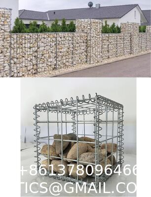 Gabion Mesh Wire Wall Panel, Galvanized Steel Gabion Wall With Covers, Garden Stone Wire Basket Fencing Gabion Mesh Wire Wall with Covers Galvanized Steel Garden Stone Wire Basket Fencing Patio