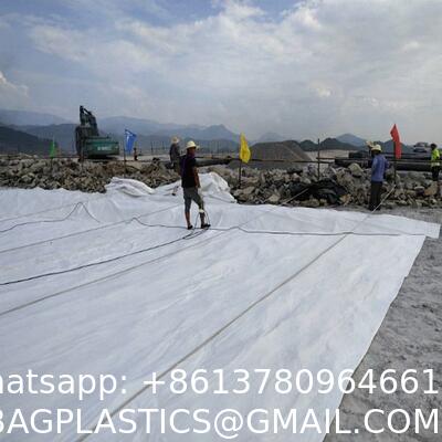Non-Woven Geotextile Fabric 100% Polyester Pet Non Woven Fabric Geotextiles Wholesale Price White / Grey / Green Continuous Filament Non Woven Geotextile