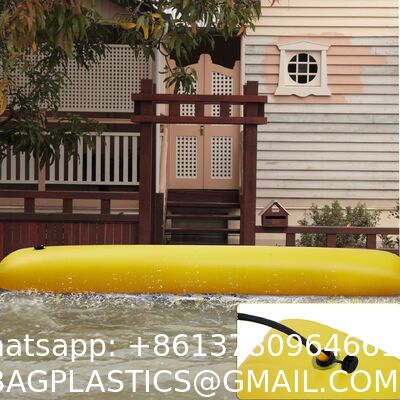 Flood Barriers For Home Reusable Flood Prevention Barriers Water Barrier For Flooding PVC Flood Bags Sandbag Alternative PVC Water Diversion Tubes With Fixed Handle (6 Ft X 20 In X 12 In)