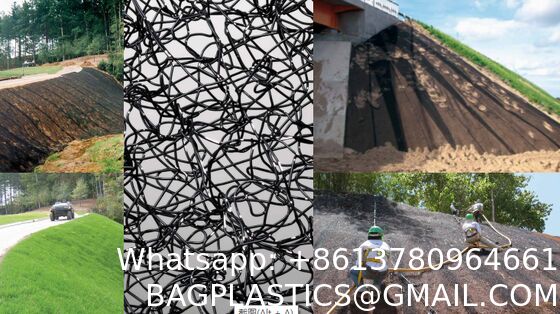 Mike Pads Reinforced Mike Mat Reinforced Three-Dimensional Mesh PVC Coated Hot Dipped Galvanized Galfan Reinforced Composite Geomat Erosion Control Mat Soil Stabilization Matting Mud Control Mats