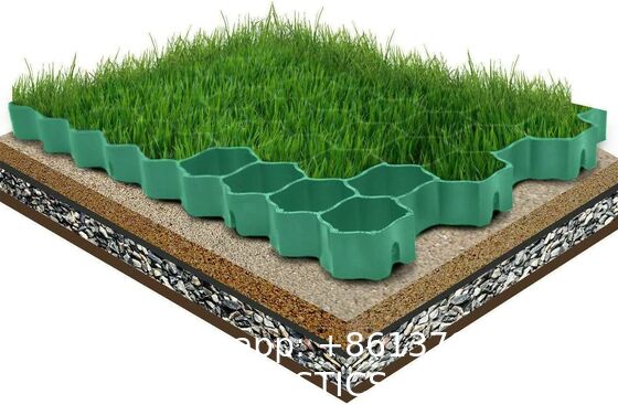 Permeable Grass Pavers Grid Flat-Interlocked,HDPE Plastic Shed Base For Landscaping And Soil Reinforcement In Parking Lots,RV And Boat Storage Pads,Driveways (8 Pieces/22 Sq.Ft.) (Green)