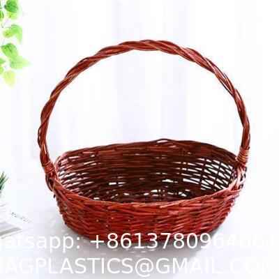 OEM Large Gift Basket Bread Flower Picnic Handmade Woven Custom Straw Wicker Rattan Storage Basket Wicker Gift Baskets Bread Flower Picnic Handmade Woven Custom Wicker Rattan Storage Basket