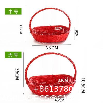OEM Large Gift Basket Bread Flower Picnic Handmade Woven Custom Straw Wicker Rattan Storage Basket Wicker Gift Baskets Bread Flower Picnic Handmade Woven Custom Wicker Rattan Storage Basket