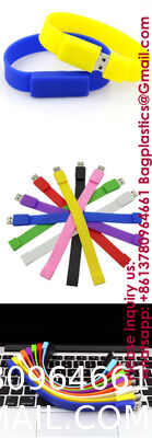 Top Selling 2GB Silicon USB 2.0 Flash Drive Bracelet/Wristband New Product Made in China Custom Blank Usb Flash Drive Silicone Wristband Bracelets for Souvenir