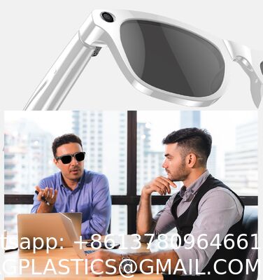 AI Smart Glasses with Camera, 1080P Video Recording Glasses, 8MP Camera Glasses, Real Time Translation, ChatGPT AI Voice Assistant, Open-Ear Audio,Sunglasses  Color-Changing Clear and Green Lense