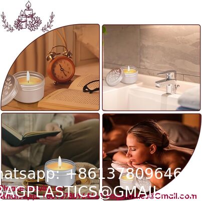 Ounce Round Empty Metal Tins With Hollow Lids Refillable Spice Containers For Aromatherapy Air Freshener Candles Travel Storage Customizable Logo Printed Tin Box for Soap/Cream Aluminum Makeup