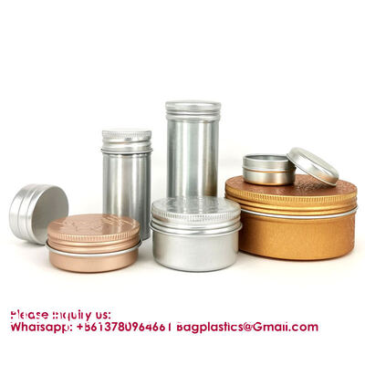 Aluminum Storage Jar, Colors Portable Airtight Container Bottle, Multipurpose Storage Container For Spices, Coffee & Teas Aluminum Cans Mini Tin Box With Window