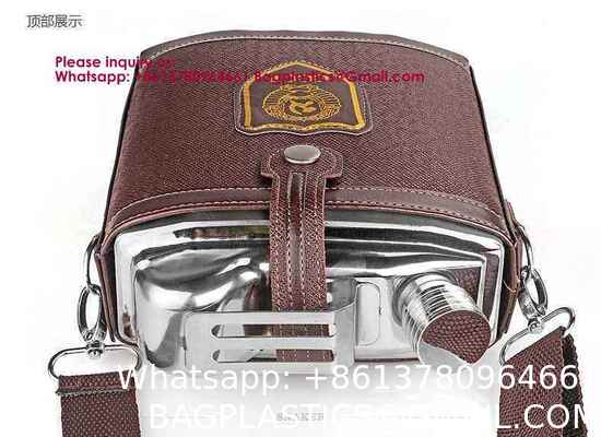 Leak Proof Engraved Flask Whisky Flask Stainless Steel Pocket Hip Flask For Liquor Stainless Steel Wine Jug Set 7 oz Portable Outdoor Small Wine Bottle Wholesale Gift Box