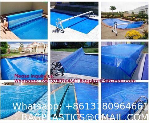 600um Hot Tub Blanket Covers Solar Pool Cover For Swimming Pool Solar Cover Wholesale Custom Shape Color Safety Foam Electric Motor Automatic Solar Heating Bubble Swimming Pool Cover