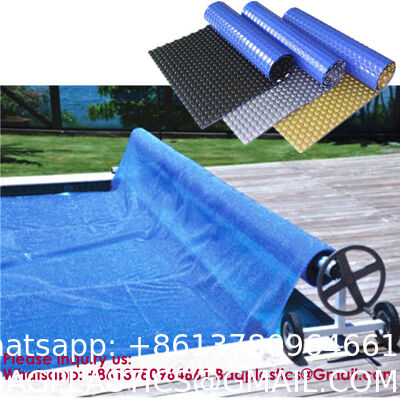 600um Hot Tub Blanket Covers Solar Pool Cover For Swimming Pool Solar Cover Wholesale Custom Shape Color Safety Foam Electric Motor Automatic Solar Heating Bubble Swimming Pool Cover