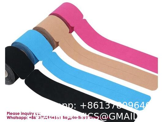 Cotton Precut Kinesiology Tape Waterproof Sports Strapping Tape For Physical Therapy Athlete Breathable Adhesive Physical Therapy Elastic Sport Athlete Training Kinesiology Tapes