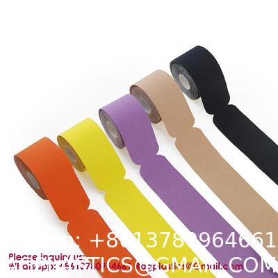 Cotton Precut Kinesiology Tape Waterproof Sports Strapping Tape For Physical Therapy Athlete Breathable Adhesive Physical Therapy Elastic Sport Athlete Training Kinesiology Tapes