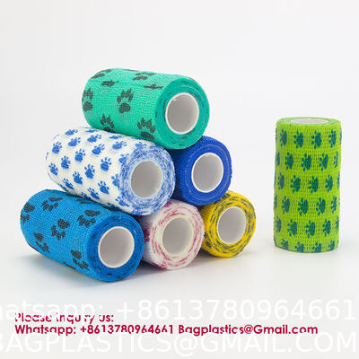 Bandage Self-Adhesive Athletic Wrap Tape Print Custom Breathable Eco-Friendly Gym & Hook Grip Tape - Thumb Cross Training, Weightlifting, Gymnastics Stretchy Adhesive Athletic Weightlifting Tape