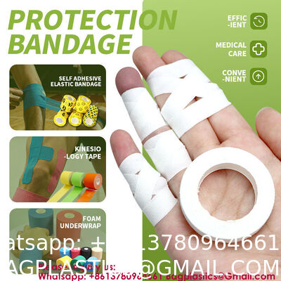 Bandage Self-Adhesive Athletic Wrap Tape Print Custom Breathable Eco-Friendly Gym & Hook Grip Tape - Thumb Cross Training, Weightlifting, Gymnastics Stretchy Adhesive Athletic Weightlifting Tape