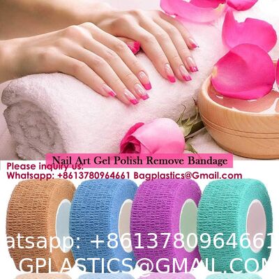 12 Colors Non-Wonven Self Adhesive Bandage Wrap For Finger Guard Nail Protector, 2.5cm X 4.5m / 1" X 5yd Waterproof Cohesive Elastic Tape Sports Fixing Band Stretch Wrap