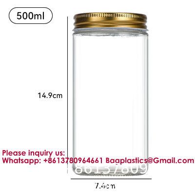 Clear Transparent Glass Cream Jars Metal Lid 4oz Spiral Mouth Aluminum Body Butter For Skin Care Cosmetic, Glass Jars Small Clear Vials with Screw Caps Tiny Containers