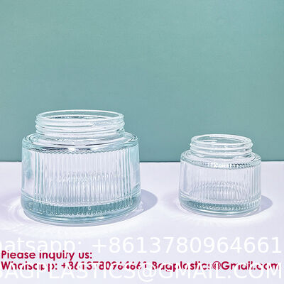 Travel Skincare Cream Jar 10g Refillable Glass Lotion Container With Metal Lid For Middle East Dubai, Small Cosmetic Sample Bottle For Travel Toiletries Organizer