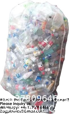 Extra Large Mesh Bag 100 Gallon 60''X48'' Multipurpose Drawstring Storage Container Sack Net Bags For Collecting Recycling Water Bottles Empty Cans Laundry Basketball Soccer Team Balls