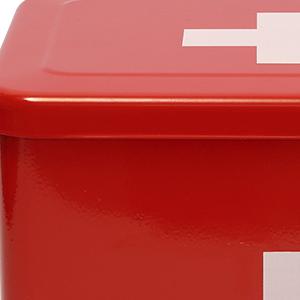 empty first aid kit home family first aid tin box first aid tin vintage