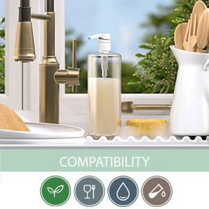 bar5f empty refillable pump bottles liter size 