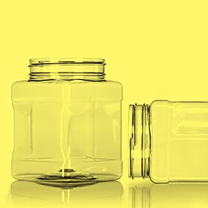 ظروف نگهدارنده پلاستیکی مربعی، ظروف بوفه آب نبات، ظرف غذا، شیشه لوازم آرایشی، شیشه ادویه، بطری سس آبمیوه 3