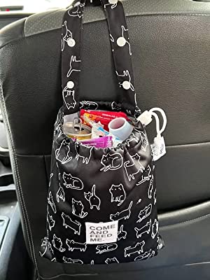 car litter bag black cat