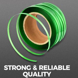 Strong & Reliable Quality Our packaging strapping is made from heavy-duty polyester PET