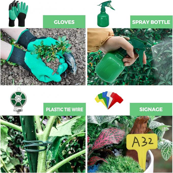 ست ابزار باغبانی 9 تکه تخصصی لیدی با طراحی گل سنگین ست ابزار باغبانی ابزار باغبانی با کیف 21