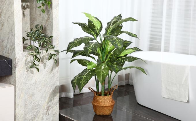 Artificial Golden Dieffenbachia Plant