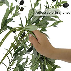 olive tree branches adjustable olive trees for home decor indoor tall faux olive trees fake olives