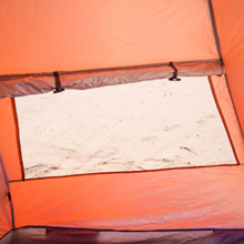 beach tent window