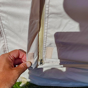 waterproof zipper cover flap