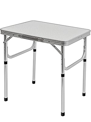 aluminum folding table, camp table, compact folding table, pack away table, portable table