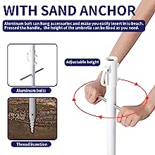 beach umbrellas for sand