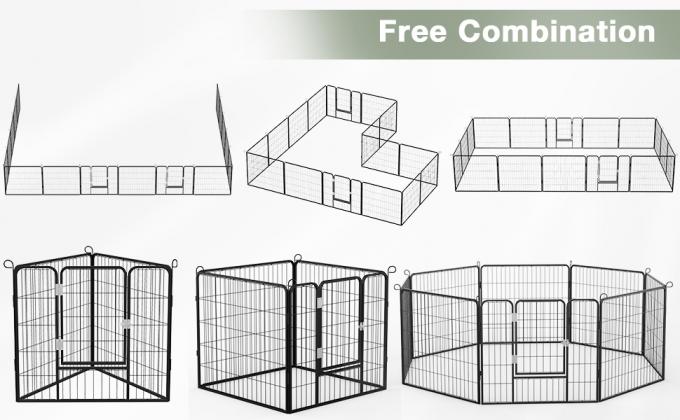 8/16 Panels Portable Dog Fence