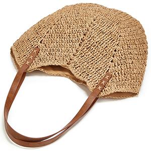 Women&#39;s Woven Straw Handbag