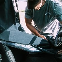 front seat covers neoprene 30 in wide large truck seat cover towel leather seat sweat protector