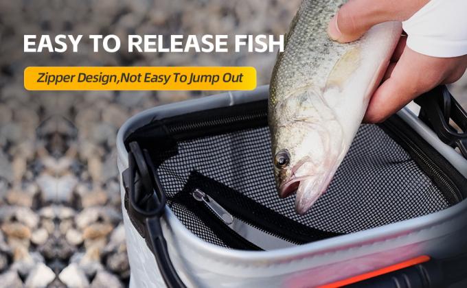 foldable fishing bait bucket