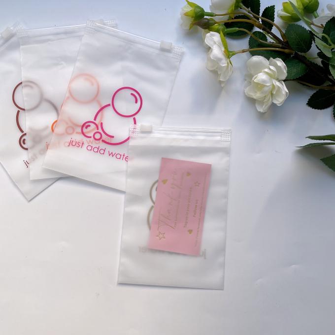 چاپ مات سفارشی Pe زیپ قفل قفل پلی زیپ کیسه بسته بندی پلاستیکی مات برای لباس و کفش 2