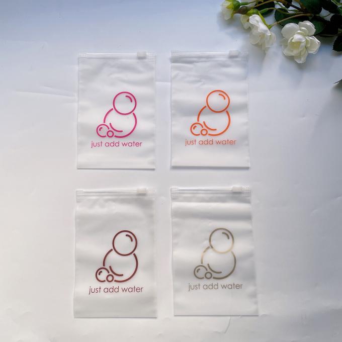 چاپ مات سفارشی Pe زیپ قفل قفل پلی زیپ کیسه بسته بندی پلاستیکی مات برای لباس و کفش 3