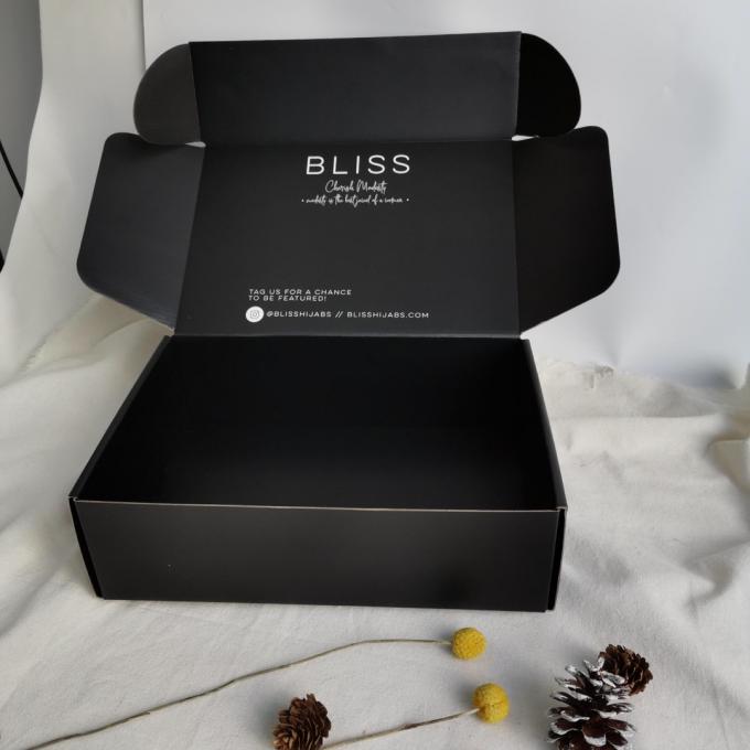 لوگوی سفارشی جعبه بسته بندی کاغذ مشکی موجدار با لمس نرم لوکس جعبه کادو بطری لوازم آرایشی و بهداشتی جعبه بسته بندی مقوایی 4