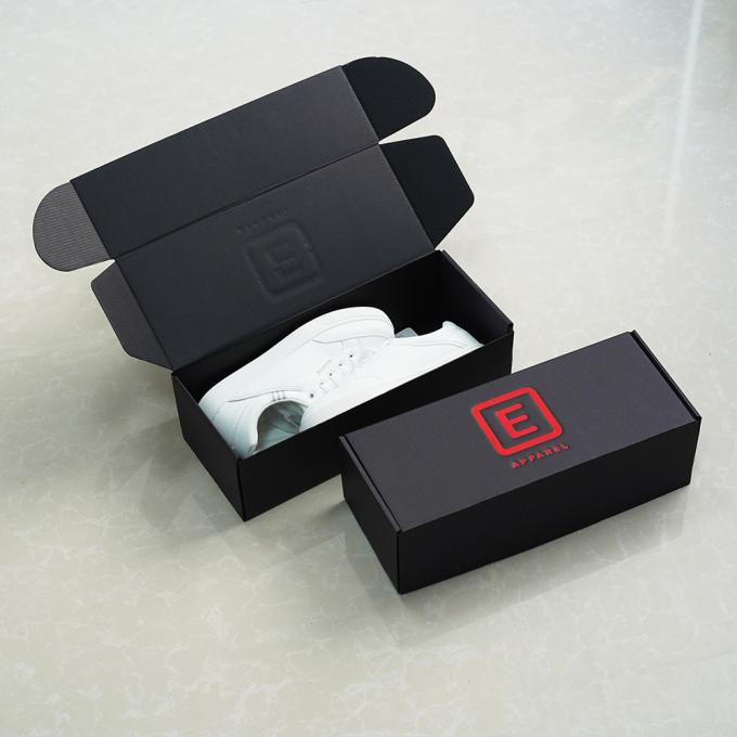 لوگوی سفارشی جعبه بسته بندی کاغذ مشکی موجدار با لمس نرم لوکس جعبه کادو بطری لوازم آرایشی و بهداشتی جعبه بسته بندی مقوایی 5