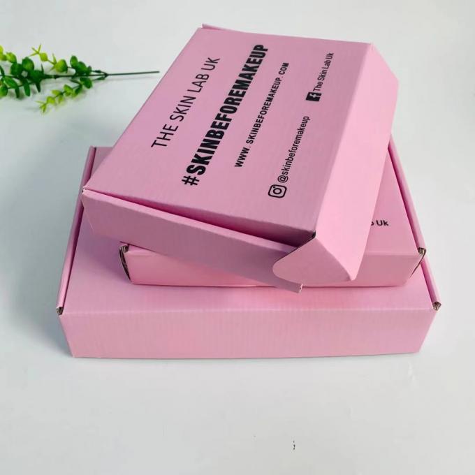 جعبه پستی بسته بندی مقوایی راه راه چاپ شده سفارشی با کیفیت بالا با کیفیت بالا برای حمل کالا 9