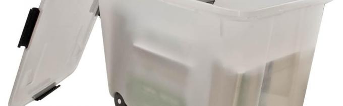 جعبههای ذخیرهسازی حجیم، جعبههای مستطیلی فوقالعاده بزرگ و ضخیم با قابلیت کشویی و چرخدار برای تحویل و حمل و نقل در کارخانه پوشاک 0