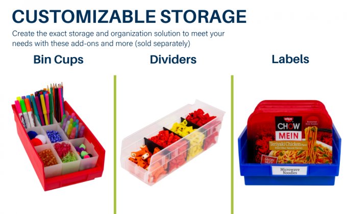 کارگاه جعبه آویزان ظرف پلاستیکی ابزار قطعات یدکی سطل های ذخیره سازی قفسه های تزریقی قفسه ای قابل جمع و جور سازمان دهنده قابل تقسیم 2