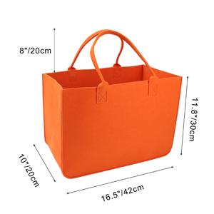 Wholesale Eco Friendly Custom Logo Large Capacity Colorful Felt Shopping Tote Bag With Logo DIY Personalized Grocery Bag 0