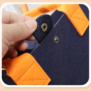 Wholesale Fashion Felt Handbags Custom Logo Colorful Felt Shopping Gift Bag Felt Tote Bag Custom Logo Eco-Friendly Casual Large Capacity Felt Tote Women Felt Bag Handbags Wool Felt Shopping Bag 1