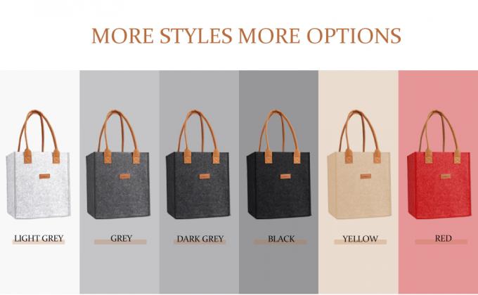 Thick Felt Storage Bag - Durable Eco-Friendly With A Smooth Texture Fashionable For Daily Commuting A New Favorite Portable Environmental protection Shopping All-match Bag Gift Shopping Bag 0