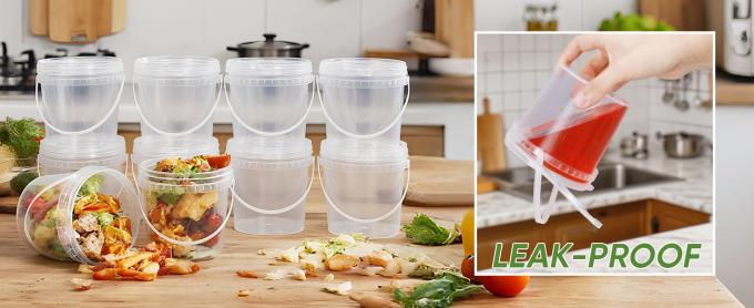 سطل چای میکی مهمانی شفاف PP یکبار مصرف 1000 میلی لیتری فنجان پلاستیکی با دسته و درب برای آبمیوه تولید کننده ارزان مربع شفاف سفارشی چاپ شده سطل پلاستیکی پاپ کورن کوکی با درب 0