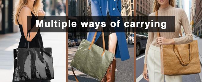 Aesthetic Large Tote Bag - Reusable Beach Tote Bag Waterproof Shoulder Bag For Women Shopping, Gym, Work, Vacation 5